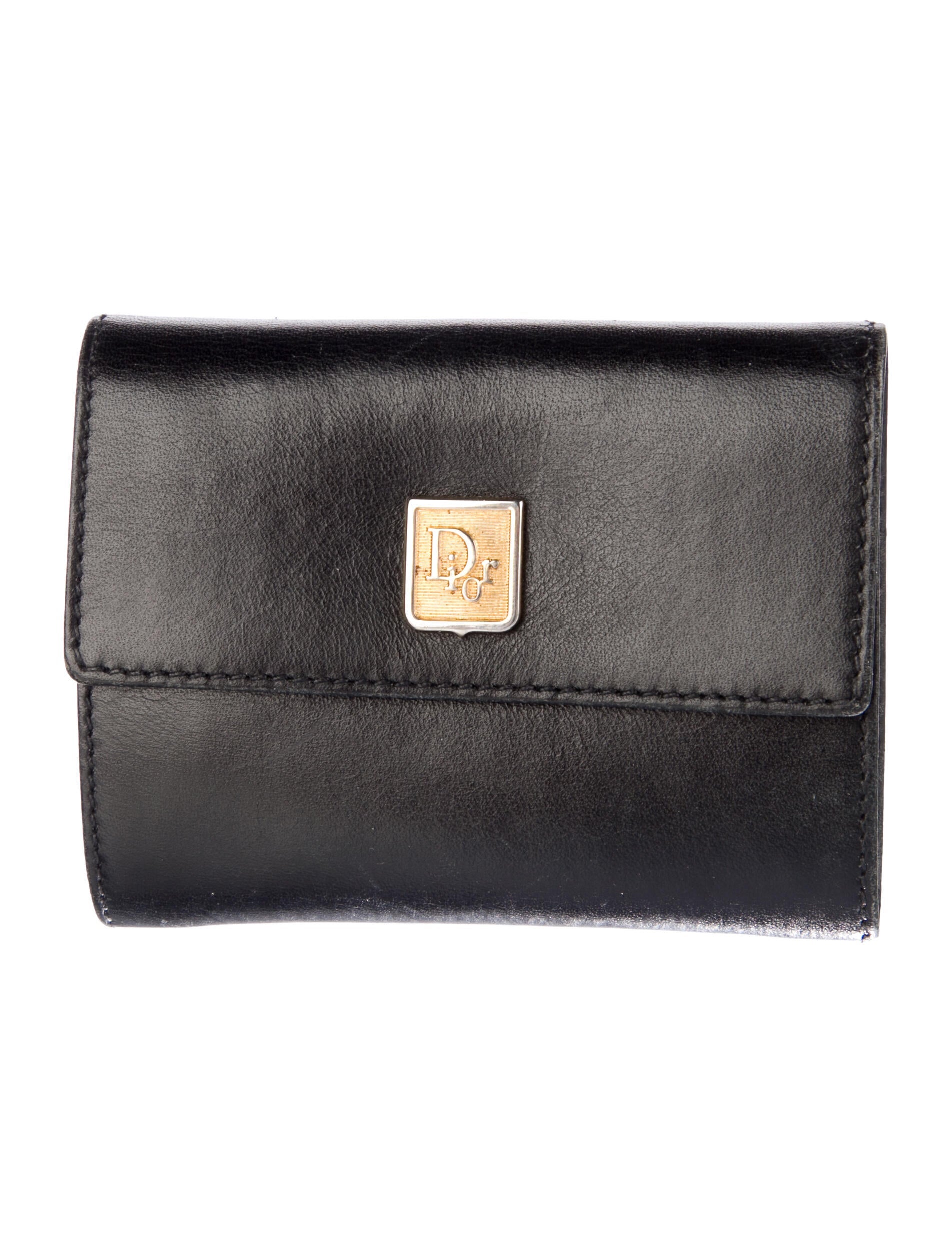 Christian Dior Vintage Leather Compact Wallet